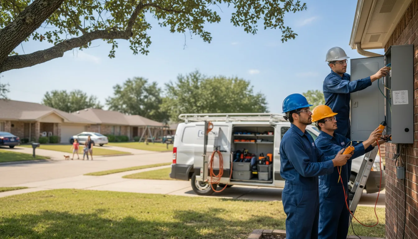 Certified electrician providing emergency electrical services in Oil Trough, AR